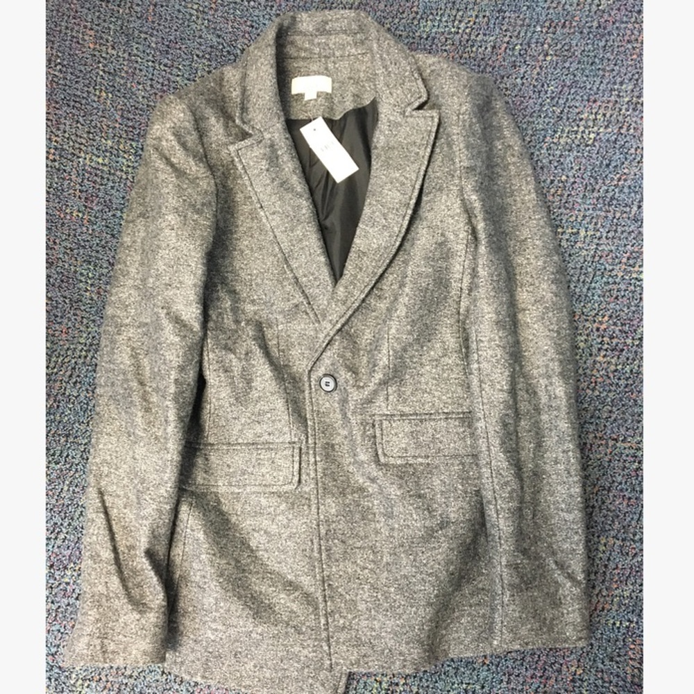 NWT LOFT Gray Blazer - Size 6